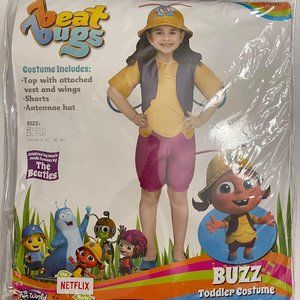 NWT- Beat Bugs Buzz Halloween Costume  Sz 2T-3T